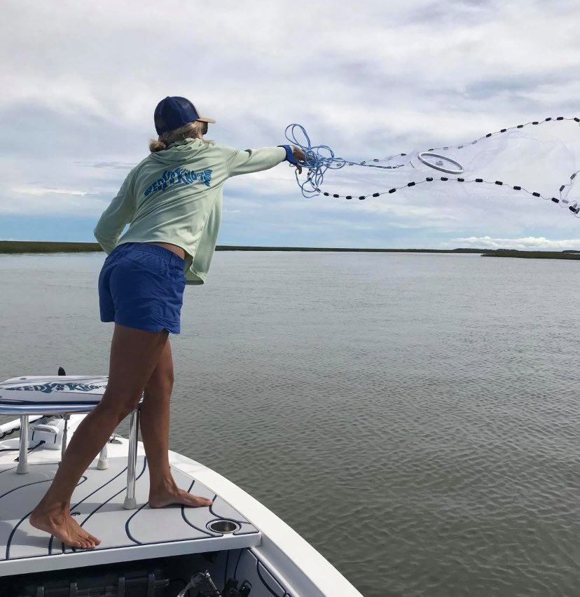 Throwing a Cast Net in the Ocean! 