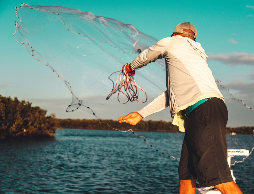 cast net throw