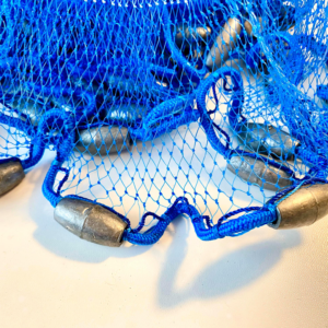 10ft Radius Fishing Cast Net for Saltwater & Freshwater - 38In Mesh Size